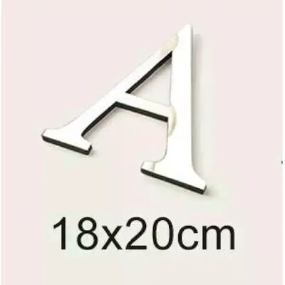 Générique Grand format 20 cm or et argent 3D acrylique miroir surface lettres anglaises stickers muraux décoration intérieure alphabet stickers muraux art mural~1833 - Publicité Générique Grand format 20 cm or et argent 3D acrylique miroir surface lettres anglaises stickers muraux décoration intérieure alphabet stickers muraux art mural~1833 - Publicité