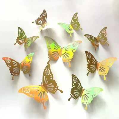 Générique Lot de 12 autocollants attrape-soleil effet 3D en forme de papillon en cristal, magnifiques autocollants muraux pour chambre d'enfant, décoration d'intérieur~0550 - Publicité Générique Lot de 12 autocollants attrape-soleil effet 3D en forme de papillon en cristal, magnifiques autocollants muraux pour chambre d'enfant, décoration d'intérieur~0550 - Publicité