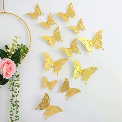 Générique Lot de 12 autocollants attrape-soleil effet 3D en forme de papillon en cristal, magnifiques autocollants muraux pour chambre d'enfant, décoration d'intérieur~0544 - Publicité Générique Lot de 12 autocollants attrape-soleil effet 3D en forme de papillon en cristal, magnifiques autocollants muraux pour chambre d'enfant, décoration d'intérieur~0544 - Publicité