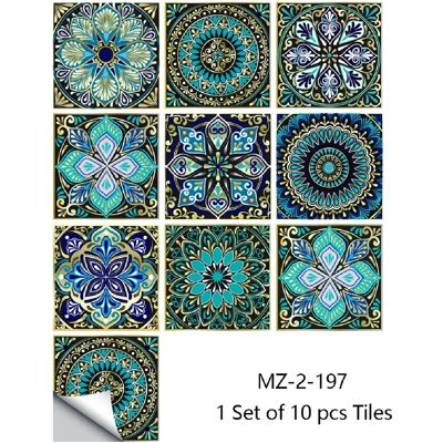 Générique Lot de 10 autocollants muraux en PVC imperméables motif mandala, film rigide, cristal, pour cuisine, salle de bain, armoire~0926 - Publicité Générique Lot de 10 autocollants muraux en PVC imperméables motif mandala, film rigide, cristal, pour cuisine, salle de bain, armoire~0926 - Publicité