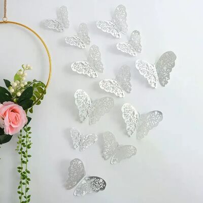 Générique Lot de 12 autocollants attrape-soleil effet 3D en forme de papillon en cristal, magnifiques autocollants muraux pour chambre d'enfant, décoration d'intérieur~0534 - Publicité Générique Lot de 12 autocollants attrape-soleil effet 3D en forme de papillon en cristal, magnifiques autocollants muraux pour chambre d'enfant, décoration d'intérieur~0534 - Publicité