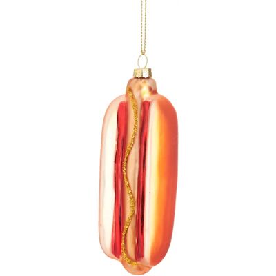 Sass & belle Boule de Noël hot-dog - Marron - Publicité Sass & belle Boule de Noël hot-dog - Marron - Publicité