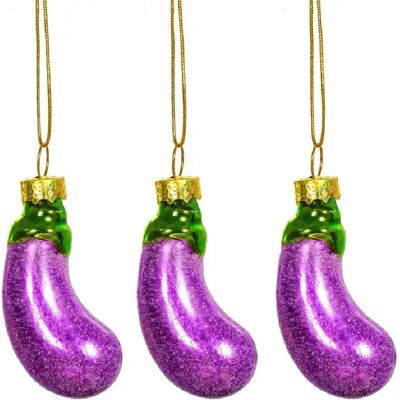 Sass & Belle Petite aubergine cintre de Noël - Publicité Sass & Belle Petite aubergine cintre de Noël - Publicité