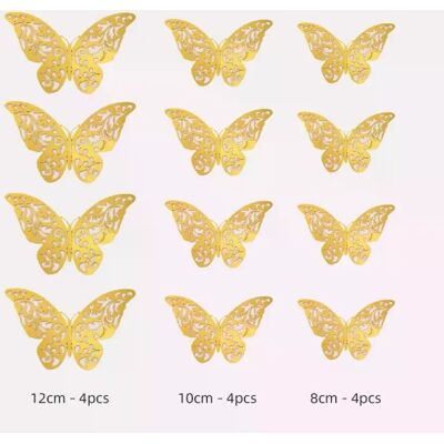 Générique Lot de 12 autocollants muraux attrape-soleil effet 3D en cristal, magnifiques papillons pour décoration murale~01255 - Publicité Générique Lot de 12 autocollants muraux attrape-soleil effet 3D en cristal, magnifiques papillons pour décoration murale~01255 - Publicité