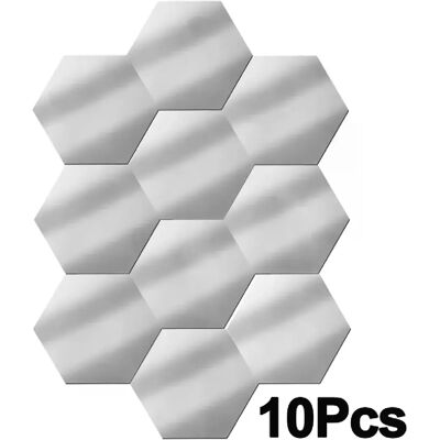 Générique Lot de 10 mini miroirs muraux 3D en acrylique, hexagonaux réguliers, autocollants, accessoires muraux à faire soi-même, décoration de chambre à coucher~01586 - Publicité Générique Lot de 10 mini miroirs muraux 3D en acrylique, hexagonaux réguliers, autocollants, accessoires muraux à faire soi-même, décoration de chambre à coucher~01586 - Publicité
