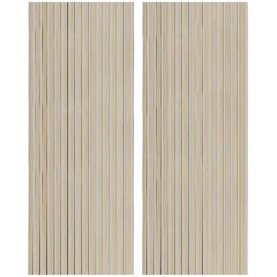 Pegane Lot de 2 panneaux décoratifs en bois coloris chêne nordique/gris - Longueur 60 x profondeur 2,2 x hauteur 120 cm - Publicité Pegane Lot de 2 panneaux décoratifs en bois coloris chêne nordique/gris - Longueur 60 x profondeur 2,2 x hauteur 120 cm - Publicité