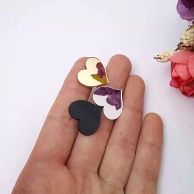 Générique Lot de 100 petits miroirs muraux en acrylique en forme de cœur, 2 cm, noir, or, argent, accessoire de festival à faire soi-même~01559 - Publicité Générique Lot de 100 petits miroirs muraux en acrylique en forme de cœur, 2 cm, noir, or, argent, accessoire de festival à faire soi-même~01559 - Publicité