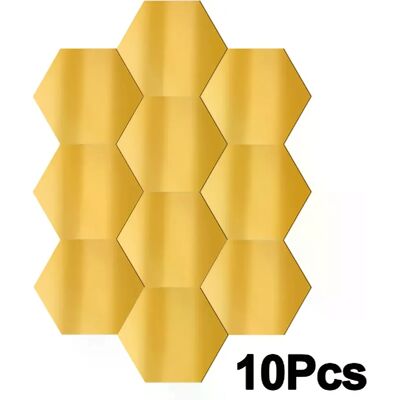 Générique Lot de 10 mini miroirs muraux 3D en acrylique, hexagonaux réguliers, autocollants, accessoires muraux à faire soi-même, décoration de chambre à coucher~01585 - Publicité Générique Lot de 10 mini miroirs muraux 3D en acrylique, hexagonaux réguliers, autocollants, accessoires muraux à faire soi-même, décoration de chambre à coucher~01585 - Publicité