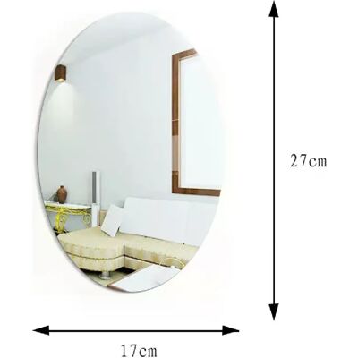 Générique Autocollants muraux 3D en acrylique pour salle de bain, à faire soi-même, motif ovale réfléchissant, effet miroir~01907 - Publicité Générique Autocollants muraux 3D en acrylique pour salle de bain, à faire soi-même, motif ovale réfléchissant, effet miroir~01907 - Publicité