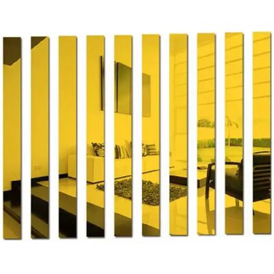 Générique 10 autocollants muraux 3D effet miroir à rayures pour salon, en acrylique, décoration de chambre, taille, décoration d'intérieur~01830 - Publicité Générique 10 autocollants muraux 3D effet miroir à rayures pour salon, en acrylique, décoration de chambre, taille, décoration d'intérieur~01830 - Publicité