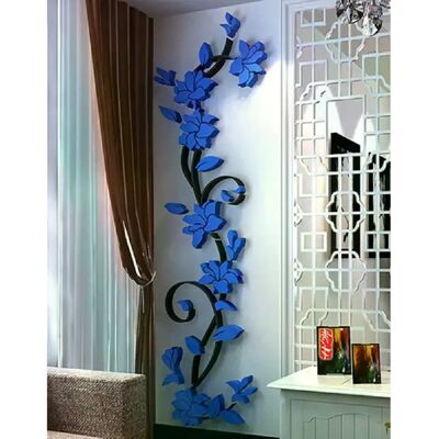 Générique Autocollants muraux 3D en acrylique, motifs floraux décoratifs créatifs pour salon, chambre à coucher, décoration d'intérieur~00335 - Publicité Générique Autocollants muraux 3D en acrylique, motifs floraux décoratifs créatifs pour salon, chambre à coucher, décoration d'intérieur~00335 - Publicité