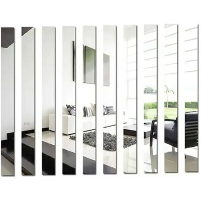 Générique 10 autocollants muraux 3D effet miroir à rayures pour salon, en acrylique, décoration de chambre, taille, décoration d'intérieur~01831 - Publicité Générique 10 autocollants muraux 3D effet miroir à rayures pour salon, en acrylique, décoration de chambre, taille, décoration d'intérieur~01831 - Publicité