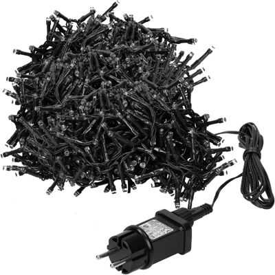 Ecd Germany Guirlande lumineuse en grappe 39m 3000 LED blanc chaud avec minuterie et 8 modes - Publicité Ecd Germany Guirlande lumineuse en grappe 39m 3000 LED blanc chaud avec minuterie et 8 modes - Publicité