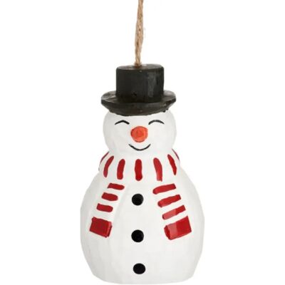 Sass & Belle Bois bonhomme de neige cintre de Noël - Publicité Sass & Belle Bois bonhomme de neige cintre de Noël - Publicité