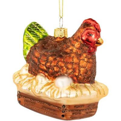 Sass & Belle Poulet couvant boule de Noël - Publicité Sass & Belle Poulet couvant boule de Noël - Publicité