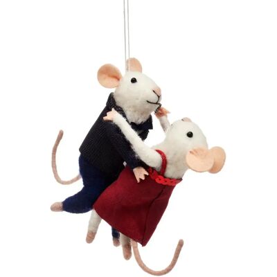 Sass & belle déco Noël souris - blanc - Publicité Sass & belle déco Noël souris - blanc - Publicité