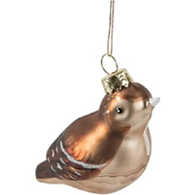 Sass & belle Boule de Noël oiseau - Marron - Publicité Sass & belle Boule de Noël oiseau - Marron - Publicité