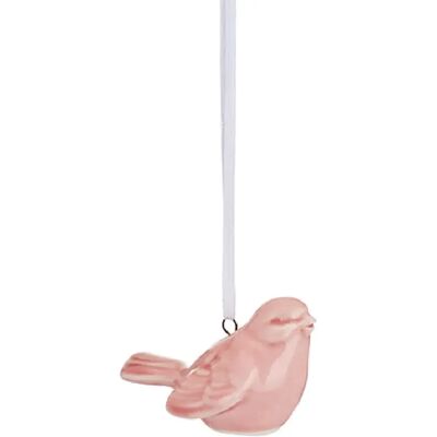 Sass & Belle Céramique oiseau rose cintre de Noël - Publicité Sass & Belle Céramique oiseau rose cintre de Noël - Publicité