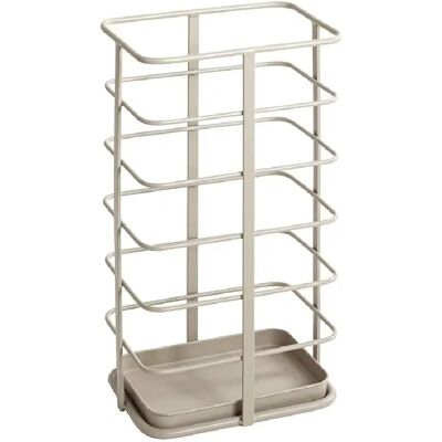 Pegane Porte parapluie en métal avec égouttoir coloris gris - Longueur 28 x Hauteur 50 x Profondeur 20 cm - Publicité Pegane Porte parapluie en métal avec égouttoir coloris gris - Longueur 28 x Hauteur 50 x Profondeur 20 cm - Publicité
