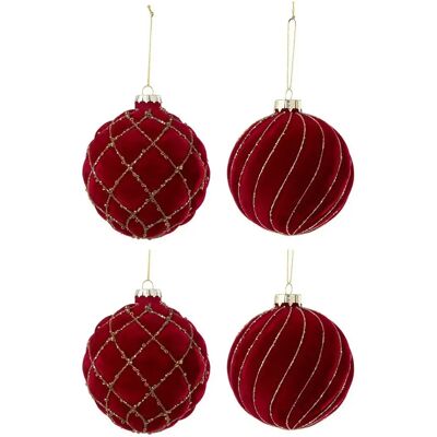 Paris prix Boules de Noël - Rouge - Publicité Paris prix Boules de Noël - Rouge - Publicité