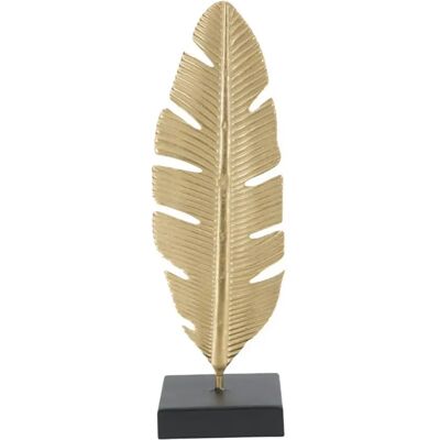 MAUROFERRETTI - Sculpture feuille avec porte-bougie - 10x10x34cm - Lot de 2 - Publicité MAUROFERRETTI - Sculpture feuille avec porte-bougie - 10x10x34cm - Lot de 2 - Publicité