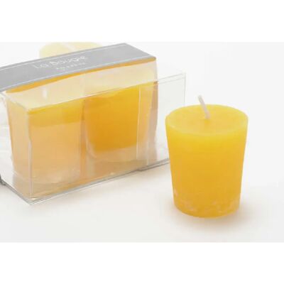 Amadeus Lot de 4 bougies Votive 4,3 x 4,7 cm moutarde - Publicité Amadeus Lot de 4 bougies Votive 4,3 x 4,7 cm moutarde - Publicité