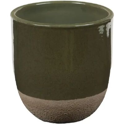 Amadeus Cache pot Belga olive 15 cm - Publicité Amadeus Cache pot Belga olive 15 cm - Publicité