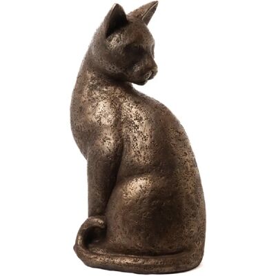 Sculpture de Chat en Laiton Amadeus - Figurine Décorative 65cm - Publicité Sculpture de Chat en Laiton Amadeus - Figurine Décorative 65cm - Publicité