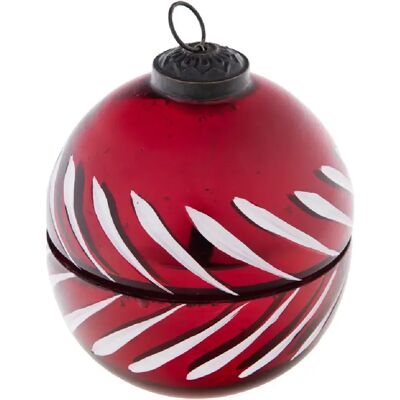 Amadeus Bougie boule de Noël rouge 8 cm - Publicité Amadeus Bougie boule de Noël rouge 8 cm - Publicité