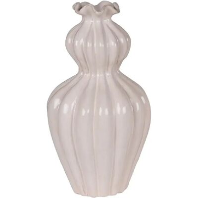 Table passion Vase Collerette - Beige - Publicité Table passion Vase Collerette - Beige - Publicité