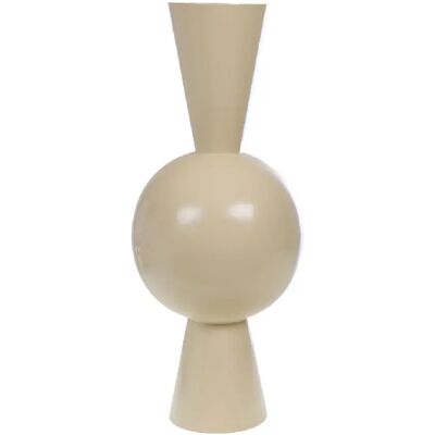 Amadeus Vase Gatsby crème en métal 74 cm - Publicité Amadeus Vase Gatsby crème en métal 74 cm - Publicité