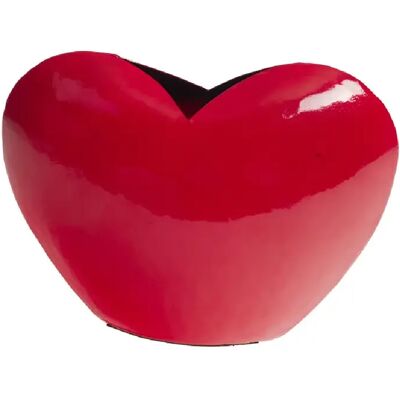 Amadeus Vase cœur rouge 15,5 cm - Publicité Amadeus Vase cœur rouge 15,5 cm - Publicité