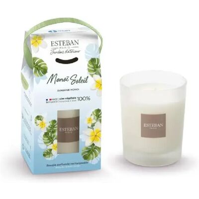 Esteban Bougie Monoï Soleil 180g - Publicité Esteban Bougie Monoï Soleil 180g - Publicité