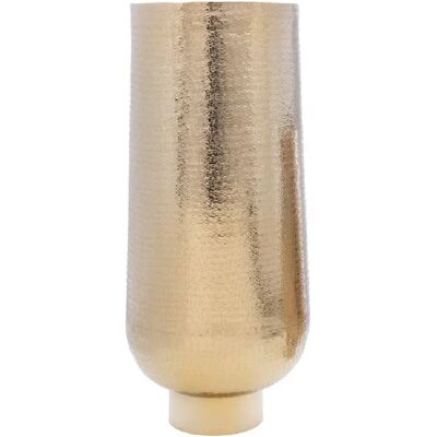 Lou de Castellane Vase Tranzado 76 cm or en aluminium - Publicité Lou de Castellane Vase Tranzado 76 cm or en aluminium - Publicité