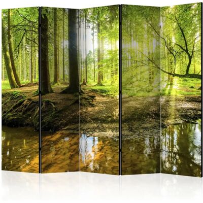 Paravent 5 pièces Artgeist - Forest Lake Ii - Publicité Paravent 5 pièces Artgeist - Forest Lake Ii - Publicité