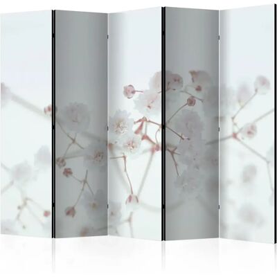 Paravent White Flowers Ii d'Artgeist - Décoratif, Double face, 225x172 cm - Publicité Paravent White Flowers Ii d'Artgeist - Décoratif, Double face, 225x172 cm - Publicité