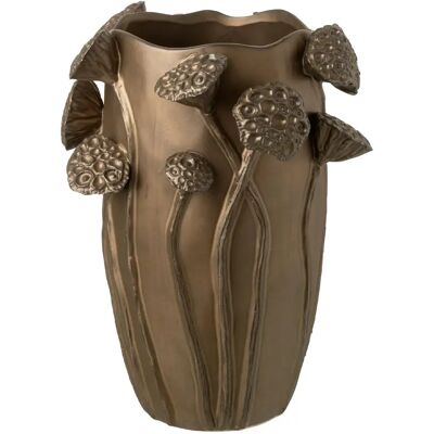 Paris Prix Vase Lotus en Argile Pod 35cm Cuivre - Publicité Paris Prix Vase Lotus en Argile Pod 35cm Cuivre - Publicité