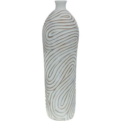Amadeus Vase déco rond - Beige ivoire - Publicité Amadeus Vase déco rond - Beige ivoire - Publicité