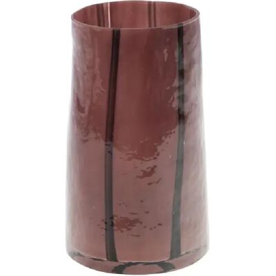 Amadeus Vase rond en verre - Rouge - Publicité Amadeus Vase rond en verre - Rouge - Publicité