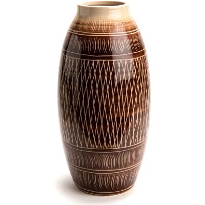 Kimia - Marron 38 cm - Vase - Publicité Kimia - Marron 38 cm - Vase - Publicité