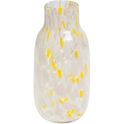 Amadeus Vase rond en verre - Jaune - Publicité Amadeus Vase rond en verre - Jaune - Publicité