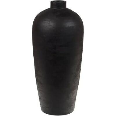Lou de Castellane Lou-de-castellane Vase rond - Noir - Publicité Lou de Castellane Lou-de-castellane Vase rond - Noir - Publicité