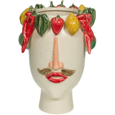 Amadeus Vase décoratif visage - Crème - Publicité Amadeus Vase décoratif visage - Crème - Publicité