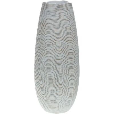 Amadeus Vase décoratif rond - Blanc beige - Publicité Amadeus Vase décoratif rond - Blanc beige - Publicité
