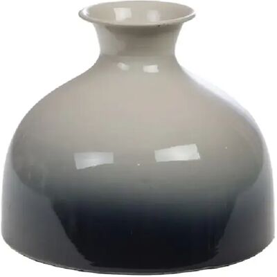 Amadeus Vase rond métal - Gris - Publicité Amadeus Vase rond métal - Gris - Publicité