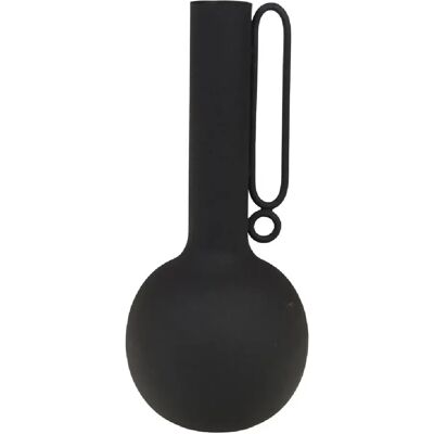 Amadeus Vase métal rond - Noir - Publicité Amadeus Vase métal rond - Noir - Publicité