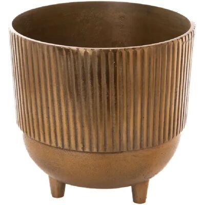 Amadeus vase rond en métal - marron - Publicité Amadeus vase rond en métal - marron - Publicité
