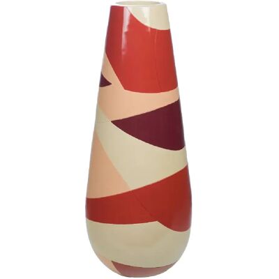 Amadeus Vase décoratif rond - Beige ocre - Publicité Amadeus Vase décoratif rond - Beige ocre - Publicité