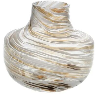 Amadeus Vase rond en verre - Transparent - Publicité Amadeus Vase rond en verre - Transparent - Publicité