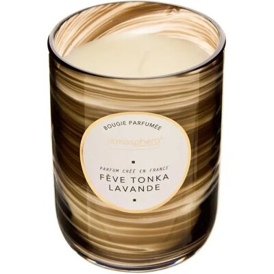 ATMOSPHERA Bougie Parfumée Design Wavy 275g Fève Tonka & Lavande - Publicité ATMOSPHERA Bougie Parfumée Design Wavy 275g Fève Tonka & Lavande - Publicité